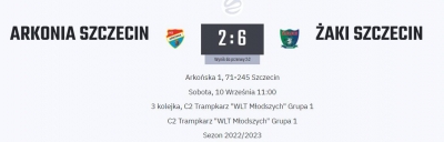W 3 kolejce Wojewódzkiej Ligi Trampkarzy Młodszych pokonujemy zespół ARKONI Szczecin.